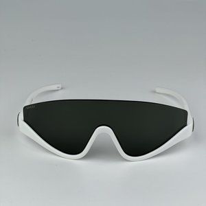 Gucci GG1650S 007 BRAND NEW Sunglasses White Grey Unisex Shield Mask
